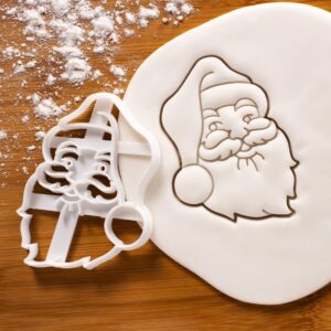 Santa Claus Cookie Cutter for Christmas Holiday Baking Festive Biscuit Mold Kawaii Xmas Tree Ornament Merry Christmas Winter Holiday Treats Happy Holidays Party Supplies (ONLY SANTA CLAUS)