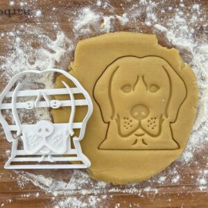 Black Labrador Retriever Face Cookie Cutter Dog Biscuit Shape Gift Idea for Labrador Lovers Baking Cookies Fondant Polymer Clay Cutter for Handmade Crafts and Dog Mom Gifts