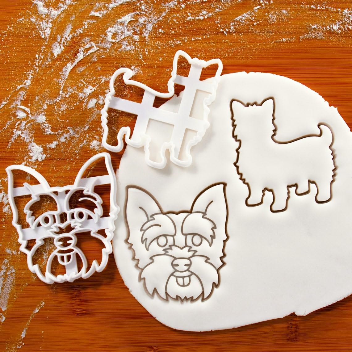 Yorkshire Terrier Body Cookie Cookie Cutter for Biscuits Cute Fluffy Yorkie Dog Shape Design for Pet Lovers Animal Themed Baking Fondant Crafts Clay Projects Birthday Parties Gift (ONLY BODY) - Image 2
