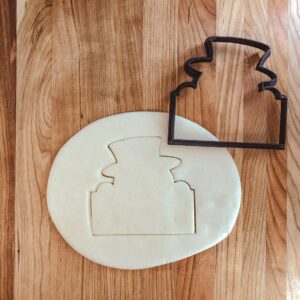Snowman Plaque Cookie Cutter Cookie for Fondant, Clay Crafting, Holiday Baking, Personalized Snowman Cookies, Festive Winter Decorations, and Seasonal Celebrations in India