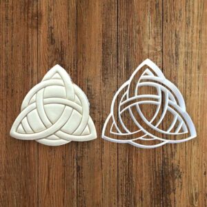 Celtic Triquetra Cookie Cutter Shape for Making Shortbread Cookies Pastry Sugar Paste Fondant Biscuit Cake Decoration Homemade Baking Tool for Pagan Irish Themed Treats by