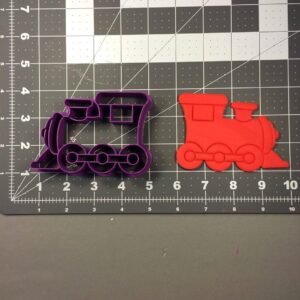 Train 102 Cookie Cutter Black Cookie Locomotive Shape Biscuit Mold for Kids Birthday Party Decorations Railway Theme Baking Travel Inspired Cookies and Creative Fondant Craft Projects