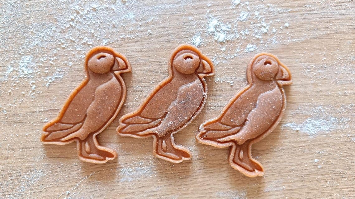 Puffin cookie cutter set for baking bird shaped cookies fondant cake toppers ocean wildlife themed party treats kids educational crafts coastal birthday decorations and seabird baking - Image 3