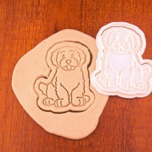 Golden Doodle Black Cookie Cutter Cookie Dog Biscuit Mold for Fun Baking Pet Lover Gifts Creative Kitchen Tool for Personalized Dog Treats Animal Shaped Cookies DIY Crafts and Party