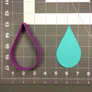 Rain Drop Cookie Cutter Black Cookie India Baking Tool for Making Weather, Nature, and Water-Themed Cookies, Fondant, Chocolate, Cake Decorations, DIY Crafts, Party Treats,