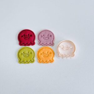 Black Octopus Cookie Cutter Stamp Plastic Ocean Animal Shape Baking Tool for Cookies Biscuits Fondant Party Treats Home Baking Sea Life Themed Desserts