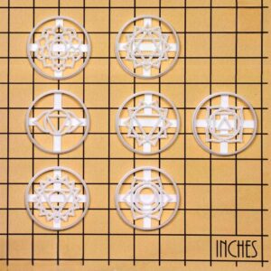 Svadhishthana Muladhara Sahasrara Ajna Vishuddha Anahata Manipura Yoga Chakra Cookie Cutters