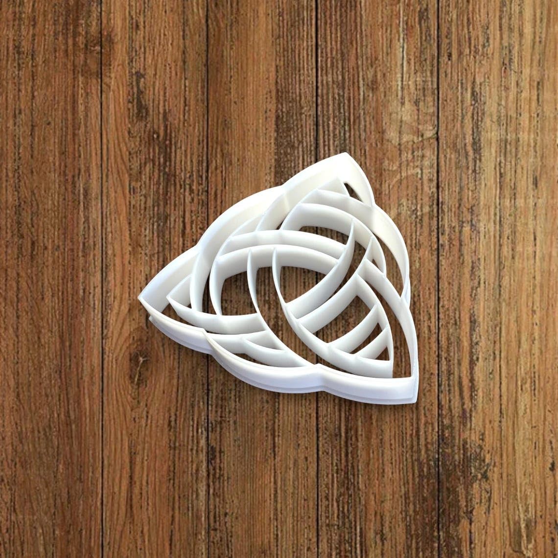 Celtic Triquetra Cookie Cutter Shape for Making Shortbread Cookies Pastry Sugar Paste Fondant Biscuit Cake Decoration Homemade Baking Tool for Pagan Irish Themed Treats by - Image 2