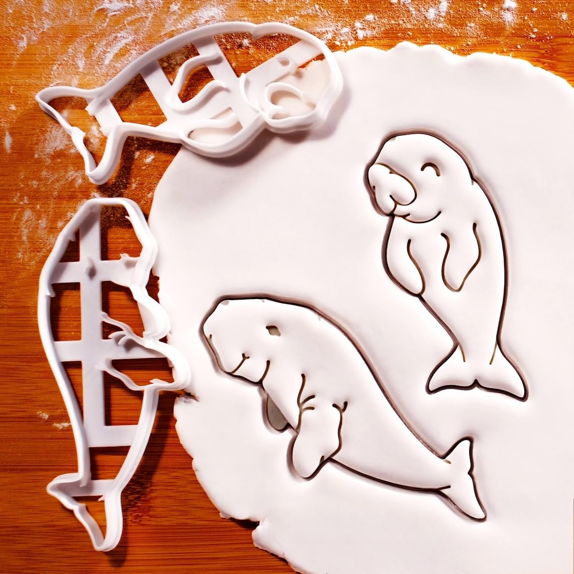 Upright Dugong Cookie Cutter Biscuit Fondant Craft Clay Cheese Dough Sugarpaste craft Baking Tool Marine Mammal Ocean Lover Coastal Wildlife Earth Day Conservation Baking (ONLY UPRIGHT DUGONG) - Image 2