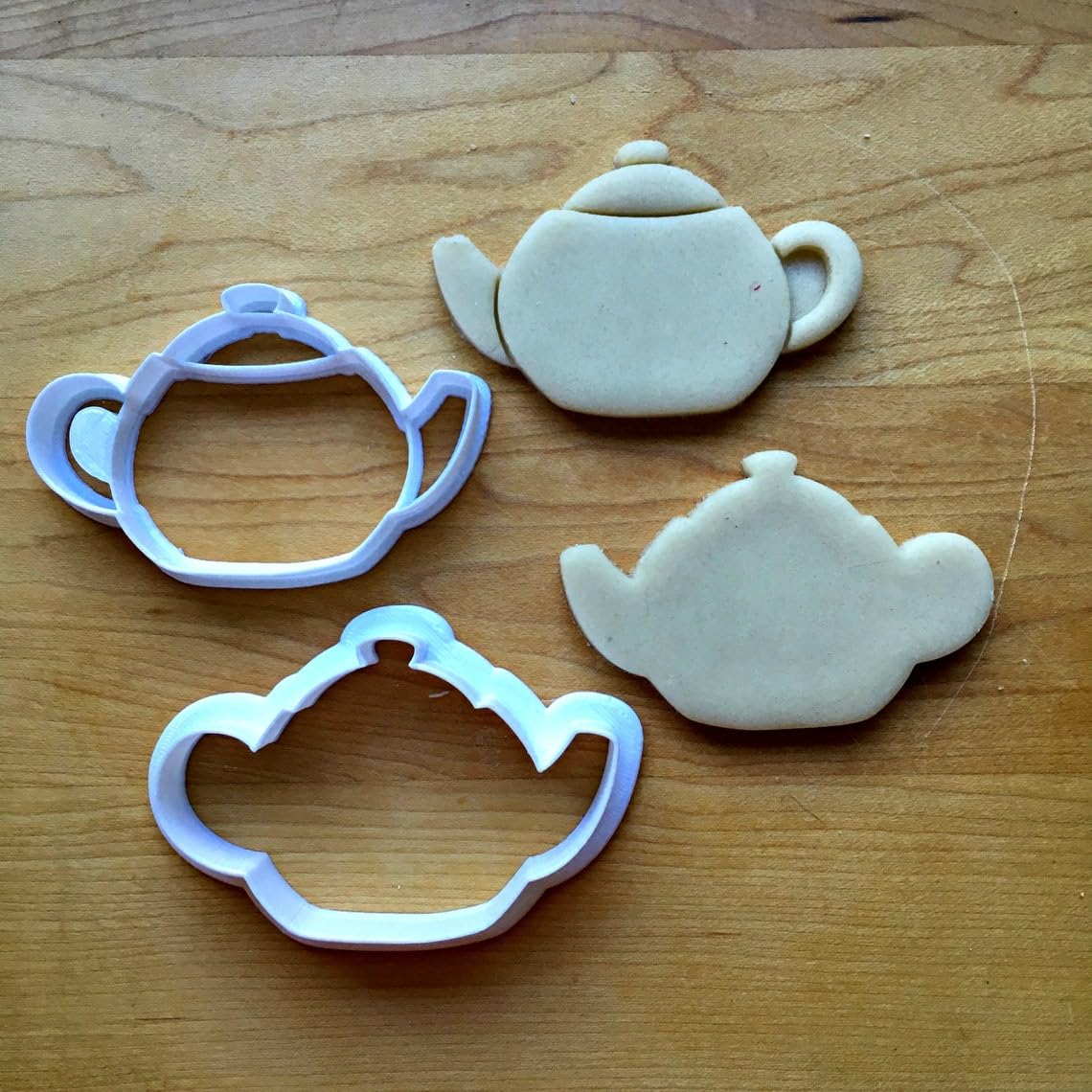 Set of 2 Cookie Teapot Cookie Cutters Multi Size for Fun Baking Teapot Shaped Decoration Tool for Kids Tea Party Snacks Made in India Durable Reusable Cookie Baking Accessory - Image 2
