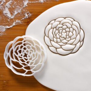 Camellia Flower Cookie Cutter | Tsubaki Flower Biscuit Mould for Tea Party Treats | South Korea & Japan-Inspired Floral Design | Nature Petal Shaped Cutter Baking Cookies & Fondant (ONLY ONE)