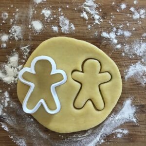 Black Gingerbread Man Cookie Cutter for Christmas Baking Polymer Clay Earrings Jewelry Making Fondant Crafts Holiday Cookies Christmas Decor DIY Party Favors Kitchen Tool Supplies