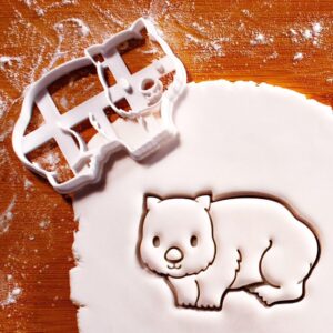 Wombat Cookie Cutter for Australian Wildlife Theme Cookies Animal Shaped Biscuit Clay Cutter for Zoo Party Baby Shower Animal Birthday Cute Marsupial Design for Kids Wildlife Lovers