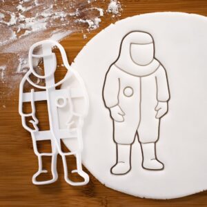 Biohazard Suit Cookie Cookie Cutter Biscuit Fondant Craft Clay Cheese Dough Sugarpaste Sugarcraft Baking Tool Laboratory Chemical Biological Hazard Symbol Safety Chemistry Science (ONLY SUIT)