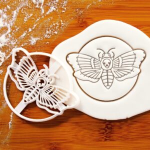 Death�s Head Hawk Moth Cookie Cutter Cookie for Halloween Party Baking Sinister Death Omen Themed Biscuit Cutters with Skull Pattern by Bake Ideal for Spooky Treats in India