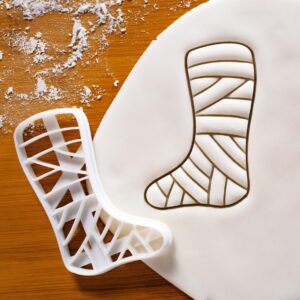Leg Cast Cookie Cutter India Medical Biscuit Cutter for Doctors Medical Students Health Professionals Hospital Recovery Gifts Orthopedic Surgery Baking Tool for Medical School (ONLY LEG CAST)