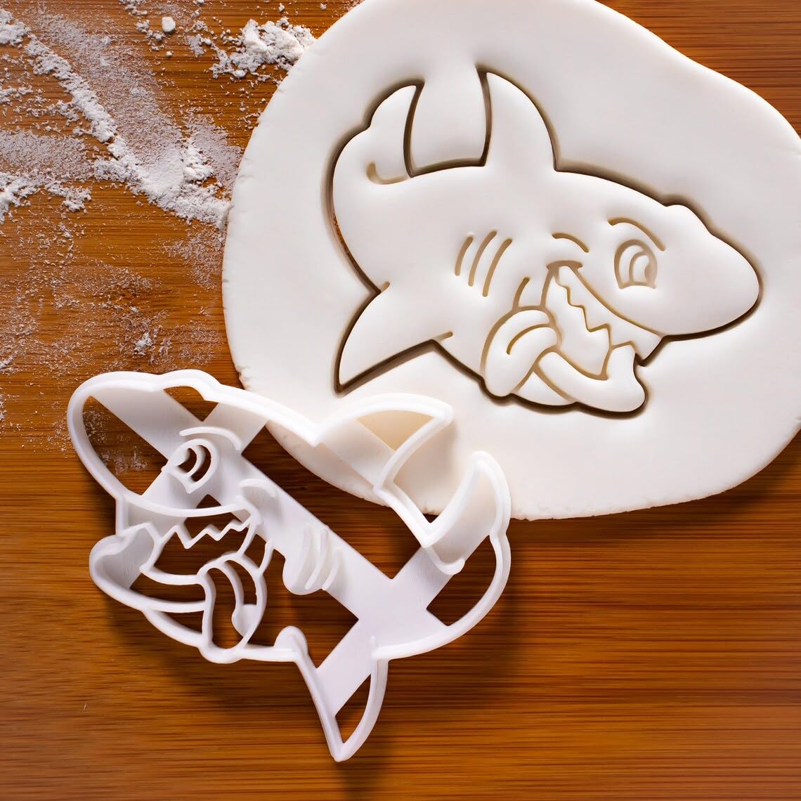 Shark and Marine Animals Cookie Cutter Set Bake Biscuit Mold Conservation Theme Gingerbread Craft Tools Cute Ocean Animal Shapes for Baking and Decorating (ONLY SHARK)