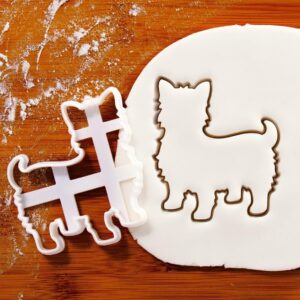 Yorkshire Terrier Body Cookie Cookie Cutter for Biscuits Cute Fluffy Yorkie Dog Shape Design for Pet Lovers Animal Themed Baking Fondant Crafts Clay Projects Birthday Parties Gift (ONLY BODY)