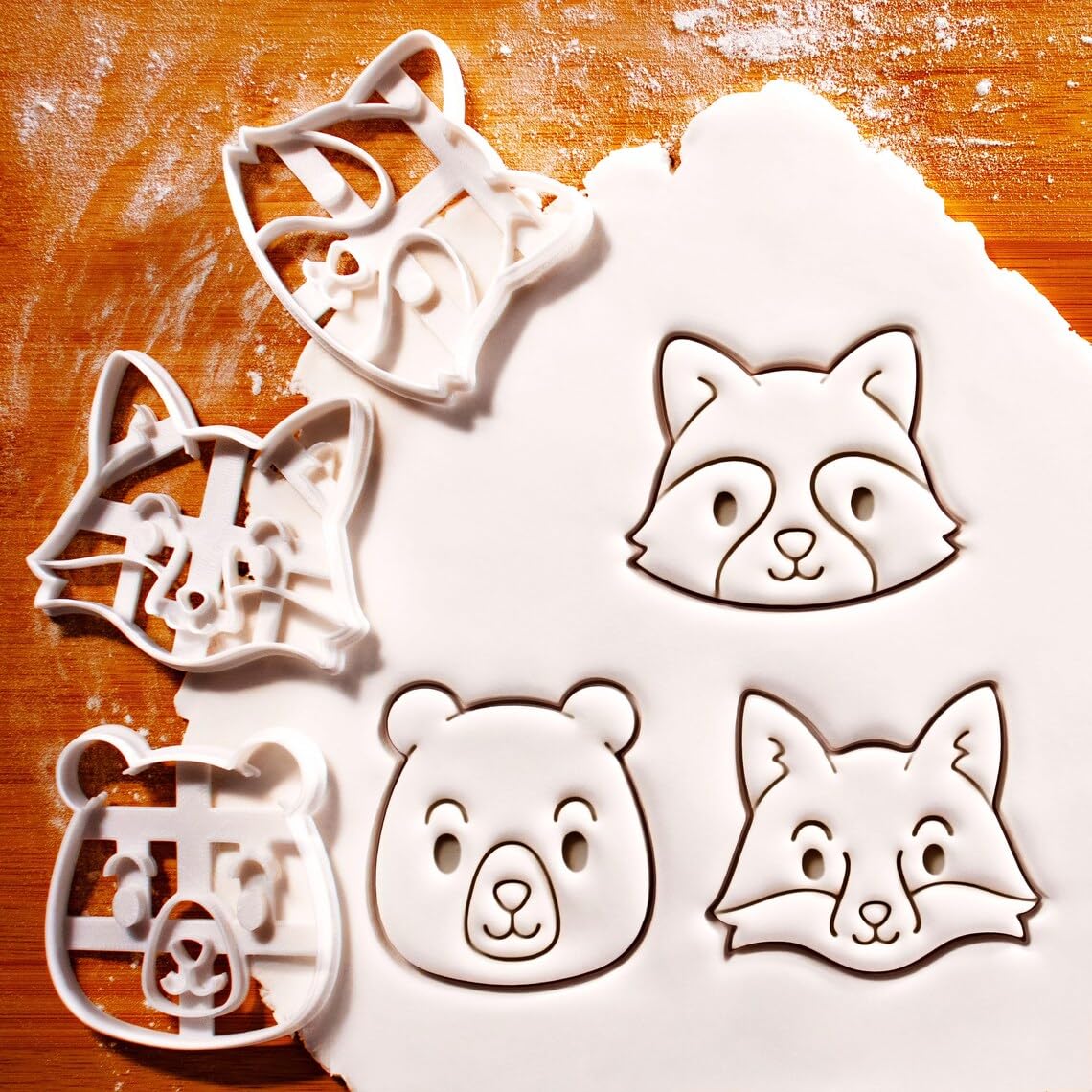 Baby Fox Face Cookie Cutter for RusticForest Themed Baby Shower and Whimsical First Birthday Celebrations Animal Party Baking Favors Cute Critter Cub Cookies and Treats (ONLY BABY FOX FACE) - Image 2