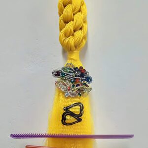Vango Creations Handmade Display Hair Acccessories (Yellow)