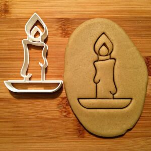 Cookie Candle Cookie Cutter Multi Size Choose Standard or Dishwasher Safe for Christmas Holiday Baking Candle Shaped Decoration Tool for Kids Party Snacks Made in India Durable Kitchen