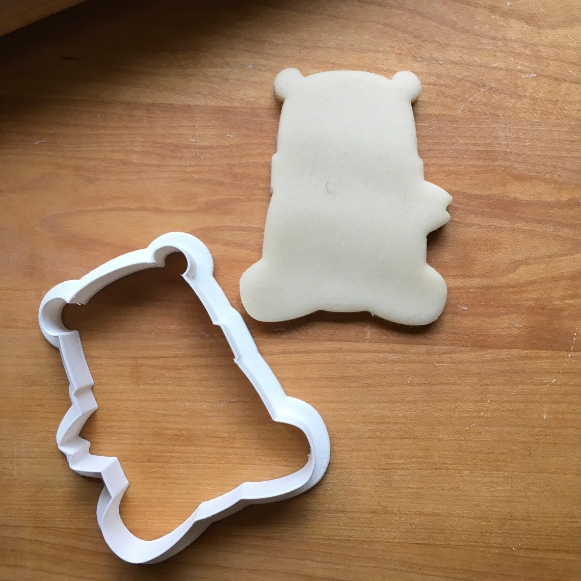 Cookie Cute Sitting Bear with Scarf Cookie Cutter Suitable Size Made in India for Winter Holiday Baking Fondant Crafts Christmas Treats Food Safe Mold for Adorable Bear Shaped Cookies - Image 2
