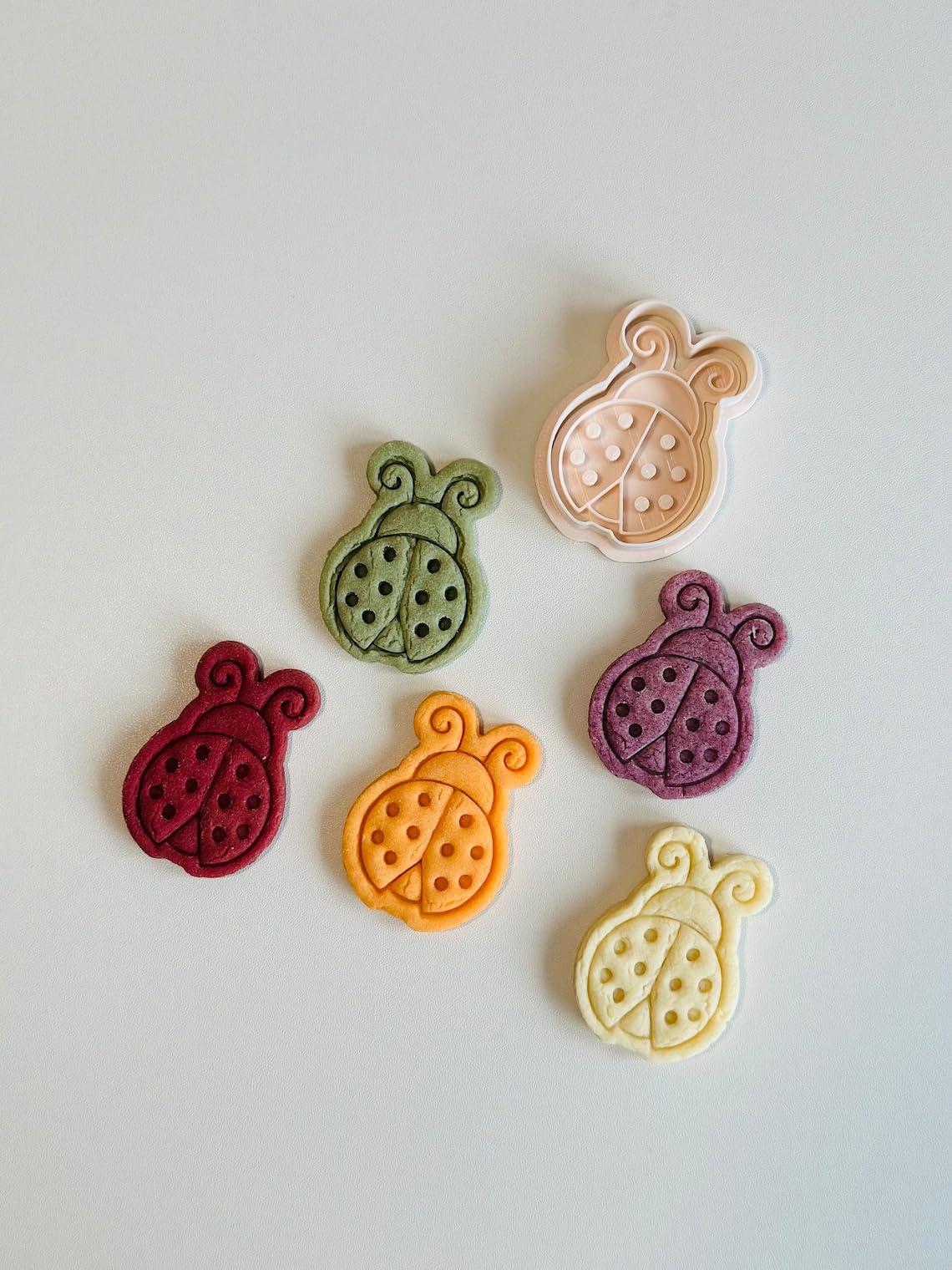 Black Ladybug Cookie Cutter cookie Spring Lady Bug Cookie Cutter Stamp Set Animal Cookie Cutter Fondant Molds for Cookies Pastries Cupcakes Biscuits Dessert Baking Tool for Kids - Image 4