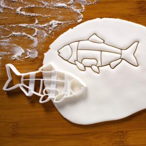 Fish Cookie Cutter Cookie Butcher Guide Meat Chart Baking Mold Seafood Cuts Kitchen Tool Bakers Butchers Chef Culinary Enthusiasts Farmhouse Cooking Party Decorations Animal Shape (ONLY FISH)