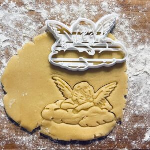 Black Angel Cookie Cutter Valentines Gift Valentines Day Baking Tool Love Cookie Cutter Angel Wing Cookies Gift for Girlfriend Biscuit Fondant Clay Cutter Party Shower Favor