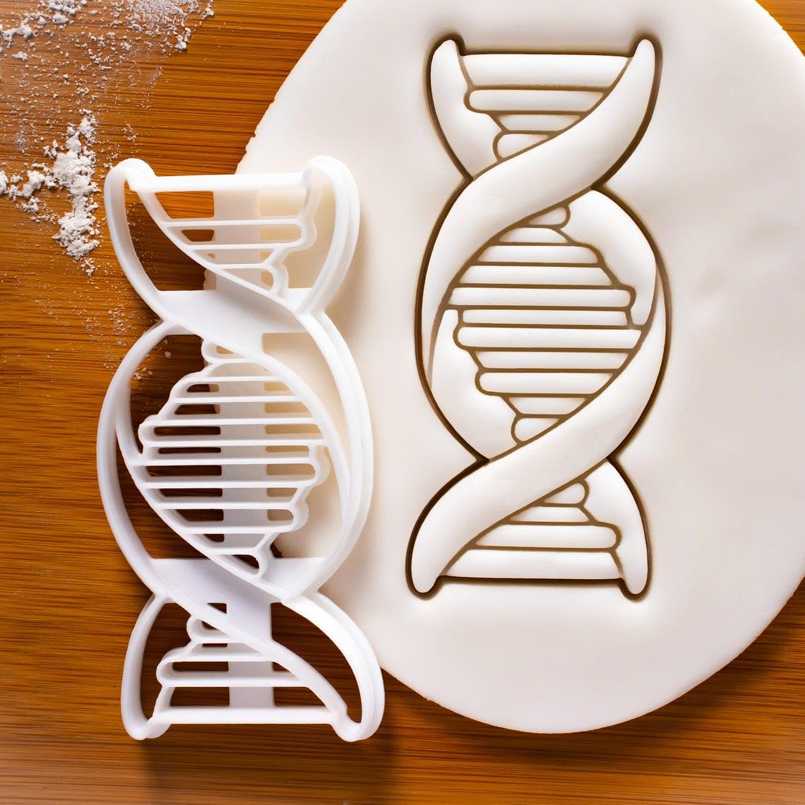 DNA Cookie Cutter Cookie for Genetics Microbiology Cell Cycle Laboratory Science Baking Tool Chromosome Biology Molecular Deoxyribonucleic Acid Educational Cookies India (ONLY DNA)