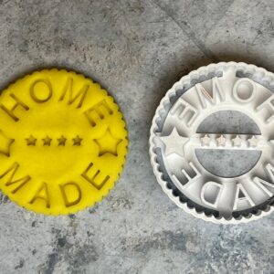 Home Made Message Cookie Cutter for Making Sand Biscuits Sugar Paste Fondant Cake Decoration Personalized Baking Tool to Create Custom Cookies and Edible Gifts Homemade