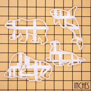 Orca Polar Bear Sea lion Walrus cookie cutter
