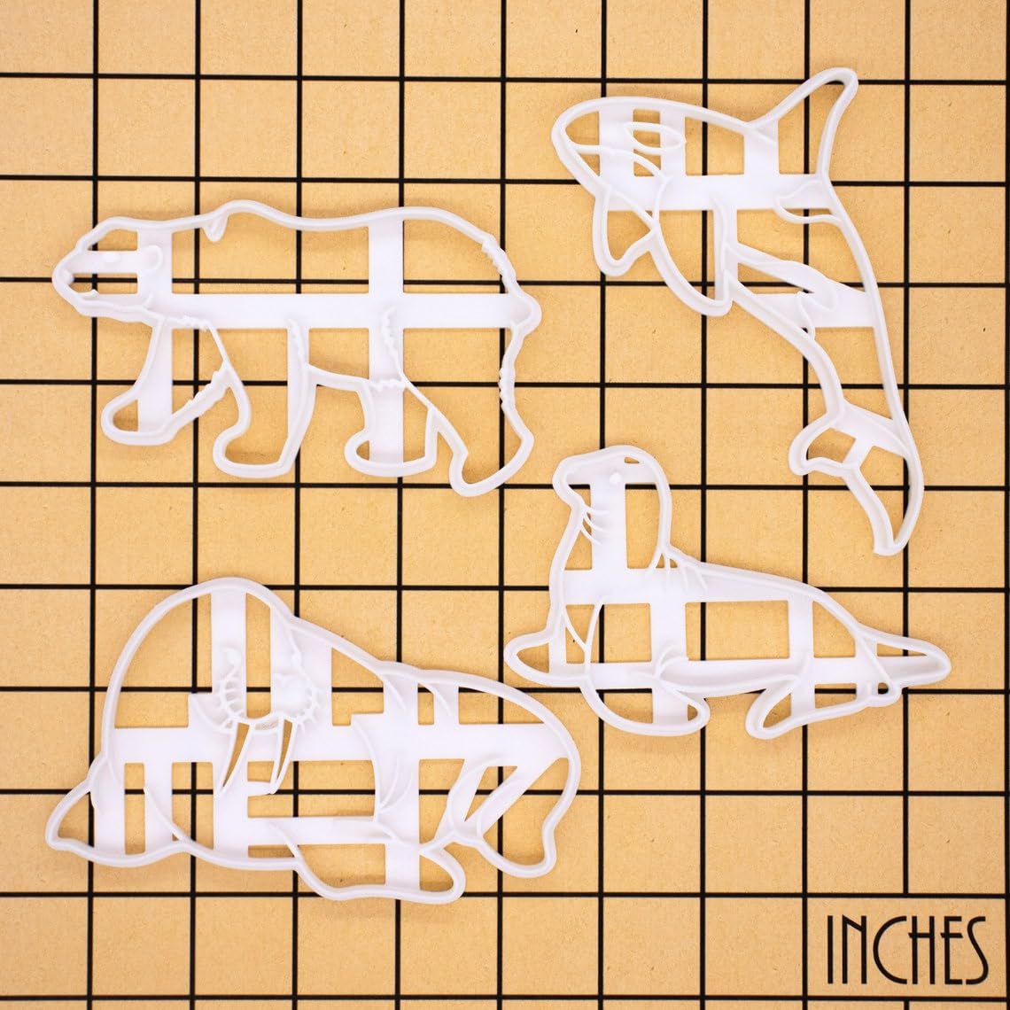 Orca Polar Bear Sea lion Walrus cookie cutter