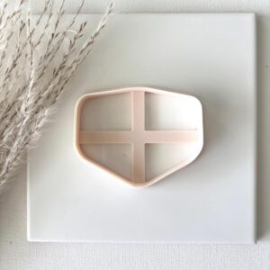 Shield and Plaque Shaped Cookie Cookie Cutter for Custom Cookies and Clay Designs, Large Polymer Clay and Fondant Cutter for Baking and Crafting, Ideal for Decorative and Themed