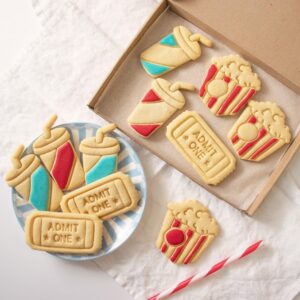 Movie Ticket (Admit One), Popcorn, Colddrink Cookie Cutter