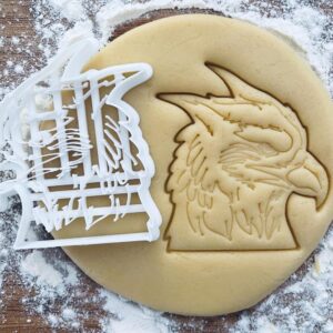 Black Griffin Cookie Cutter Griffon Gryphon Myth Mystic Fantasy Legend Wings DnD RPG Cookie Stamp Pastry Fondant Dough Biscuit Baking Tool Creative Treats