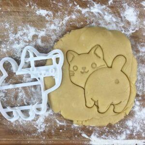 Black Cat Butt Cookie Cutter, Cat Lover Gift, Fondant Clay Cutter, Animal Lover Gift, Cat Mom Gift, DIY Wedding Favor, Funny Cat Shaped Cookies, Cute Cat Treats