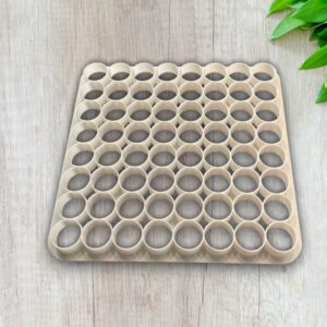 Circle Plate Cookie Cutter Set of 64 Pieces Diameter 2.5cm for Baking Shortbread Biscuits Pastry Fondant Sugar Paste Dough Mini Cake Decoration Party Treats Homemade