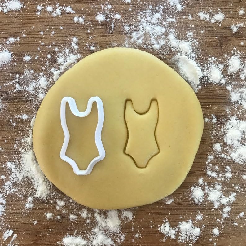 Black Bikini Cookie Cutter Swimsuit Shape Mini Biscuit Cutter for Baking Fondant Dough Ocean Sea Theme Polymer Clay Jewelry Making Earring Cutter Party Favor for Summer Events - Image 2
