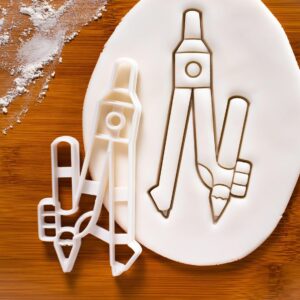 Compass Cookie Cookie Cutter Mathematics Biscuit Cutter Geometry Drawing Tool for Math Teachers Engineering Technical Drawing Precision Drafting Baking Tool for STEM Education(ONLY Compass)