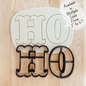 HoHoHo Christmas Cookie Cutter Letters Cookie Set for Fondant, Clay Crafting, Baking, Holiday Decorations, Festive Letter Cookies, Seasonal Party Treats, and Creative Cake Design in