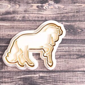 Andalusian horse cookie cutter set for making shortbread cookies fondant biscuits sugar paste cake decorations ideal for equestrian themed baking horse party treats crafts and handmade