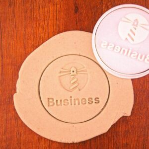Custom Logo Black Cookie Cutter Cookie Baking Stamp for Personalized Cookies Business Branding Tool Unique Gift for Corporate Events Company Promotions Culinary Marketing Bakery