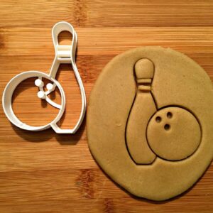Bowling Pin and Ball Cookie Cutter, Suitable Size, Perfect for Bowling Parties, Sports Events, and Themed Baking, Choose Standard or Dishwasher Safe, Made in The India, Durable Cookie