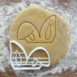 Black Bunny Ears Easter Cookie Cutter Funny Basket Filler for Easter Egg Hunt Baking Cute Rabbit Ears Shape Fondant Clay Dough Tool for Kids Spring Party Cookies and Holiday Treats