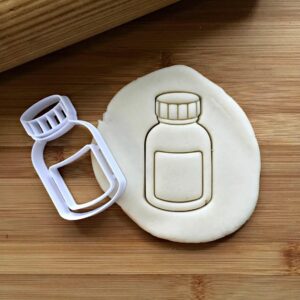 Cookie Pill Bottle Cookie Cutter Multi Size for Pharmacy-Themed Baking, Health Awareness Treats, and Educational Activities Made in India Reusable Durable Cookie for Cookies,