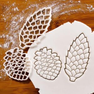 Monterey Pine Cone Cookie Cutter Christmas Party Biscuits Baking Holiday Wreath Decorations Fondant Clay Crafts Winter Festive Treats Seasonal Celebration Ornaments (ONLY MONTEREY PINE CONE)