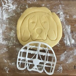Black Beagle Face Cookie Cutter cookie Dog Shape Baking Tool For Dog Biscuit Cookies Fondant Clay Crafts Beagle Lover Gift For Mom Dog Party Favor DIY Wedding Cookie Tool