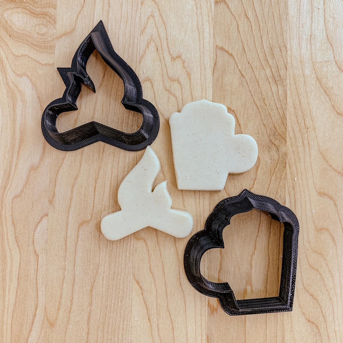 Campfire and Hot Chocolate MINI Cookie Fondant Clay Cutter Set for Cozy Themed Baking, India Cookie Molds for Winter Parties, Camping Events, DIY Crafts, Holiday Treats, and Creative - Image 3