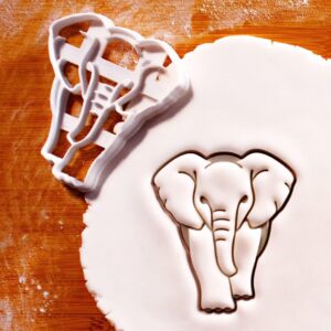 Young Elephant Cookie Cutter for Safari Jungle Wildlife Themed Baking Baby Showers and Kids Birthday Parties Perfect for Animal Shaped Cookies and Celebration Treats by (ONLY YOUNG ELEPHANT)
